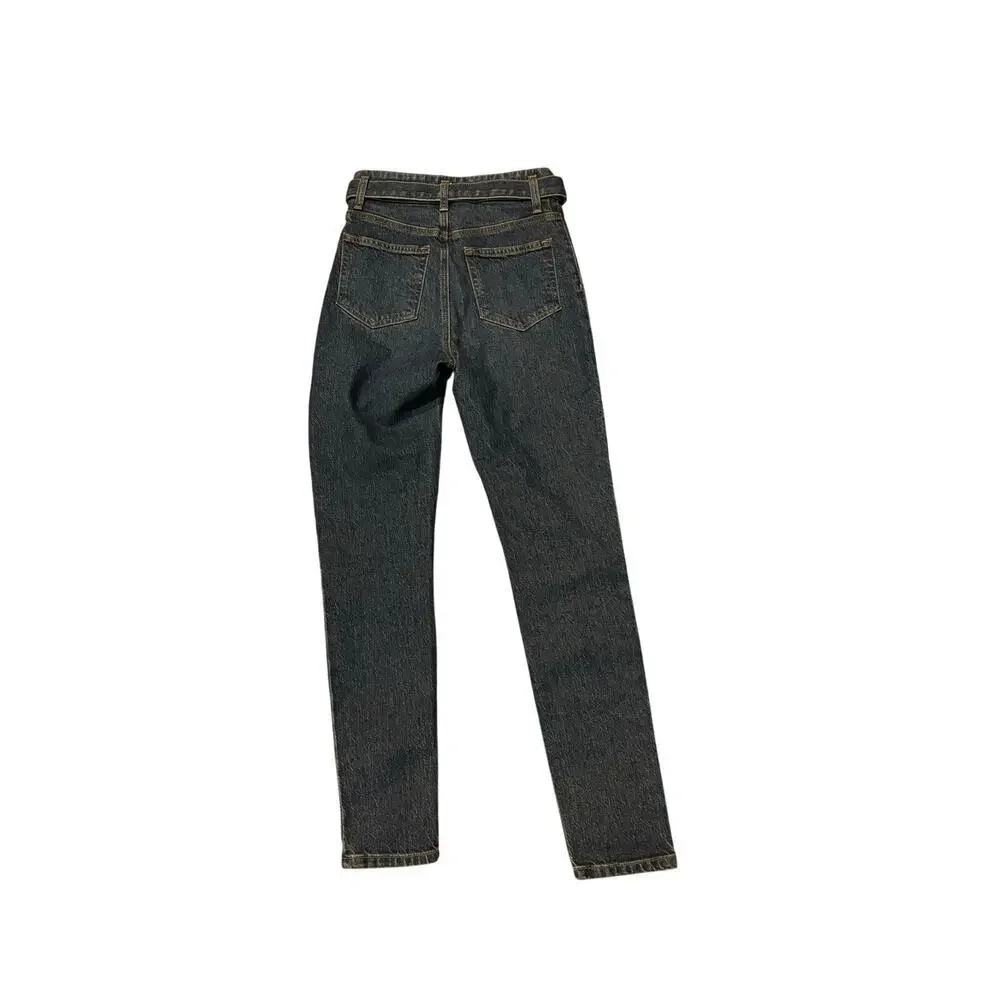 Reformation Kayo belted high waisted skinny jean size 25